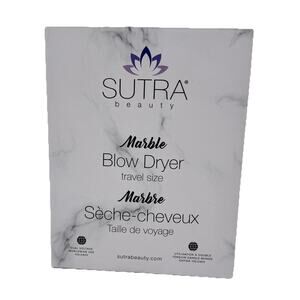 SUTRA Beauty Travel Size Blow Dryer Marble 1000 Watt Lightweight Brand New